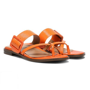 Vionic Julep Orange Dressy Supportive Leather Sandals Women's Size 10